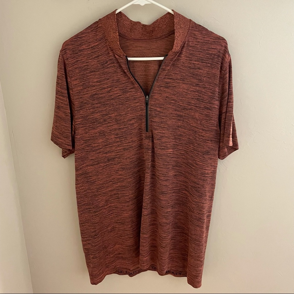 Lululemon men’s half zip short sleeve shirt